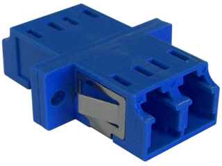 Stecmax LC-LC SINGLE MODE DUPLEX PLASTIC FIBER OPTIC ADAPTER – BLUE ...